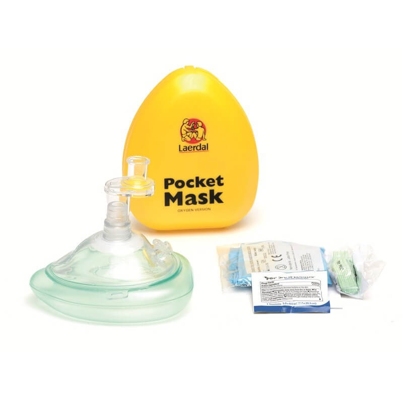 Laerdal Pocket Mask avec entrée d'oxygène